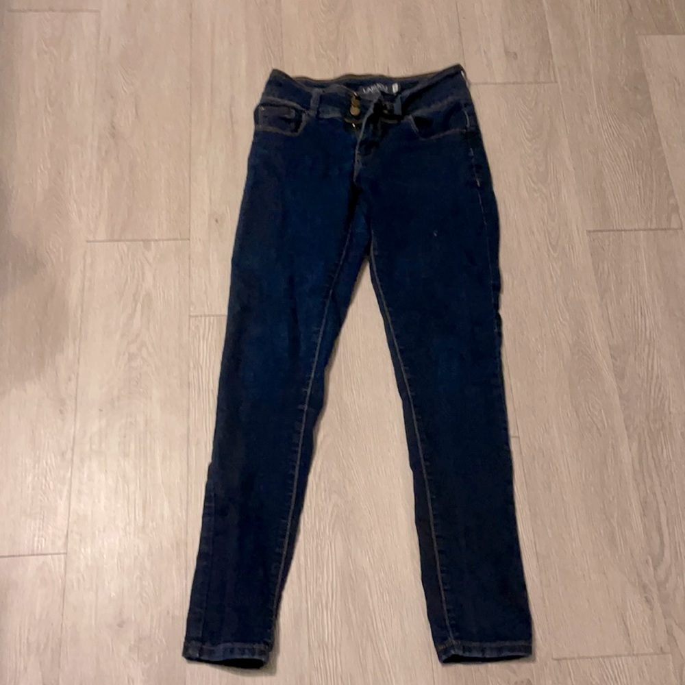 High waisted skinny jeans